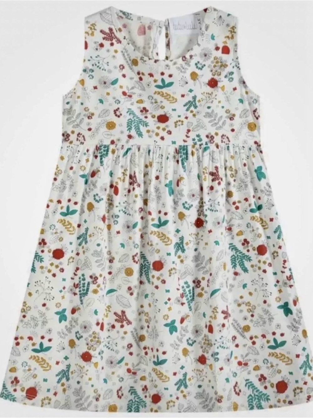 Little Girls Tutu and Lulu (Lil Cactus) White Berries Print Knit Dress Size 5-6